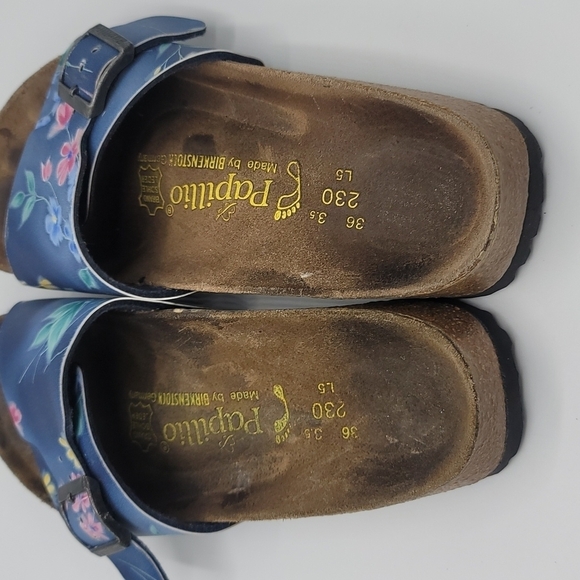 Papillio by birkenstock catalina blue floral dream slip on shoes size 36 - Picture 4 of 6
